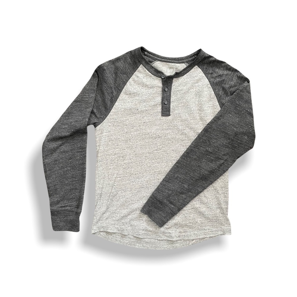 GAP Men’s Medium Gray/Gray Henley L/S Style Shirt